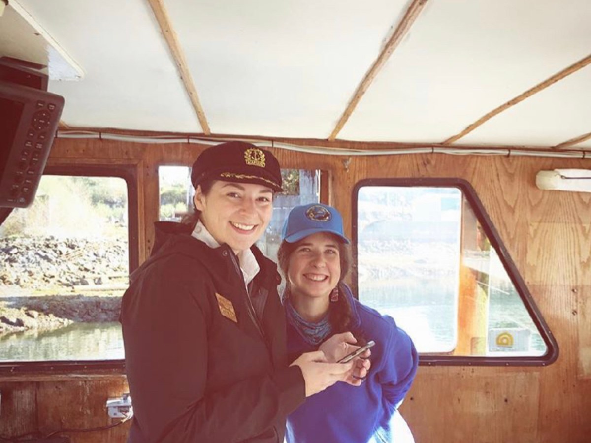 Captain Kelsey in the ship cabin