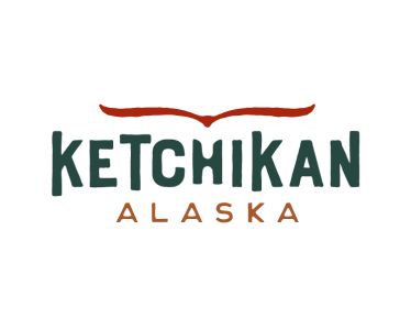 Text logo reads 'Ketchikan Alaska' with stylized red line above.
